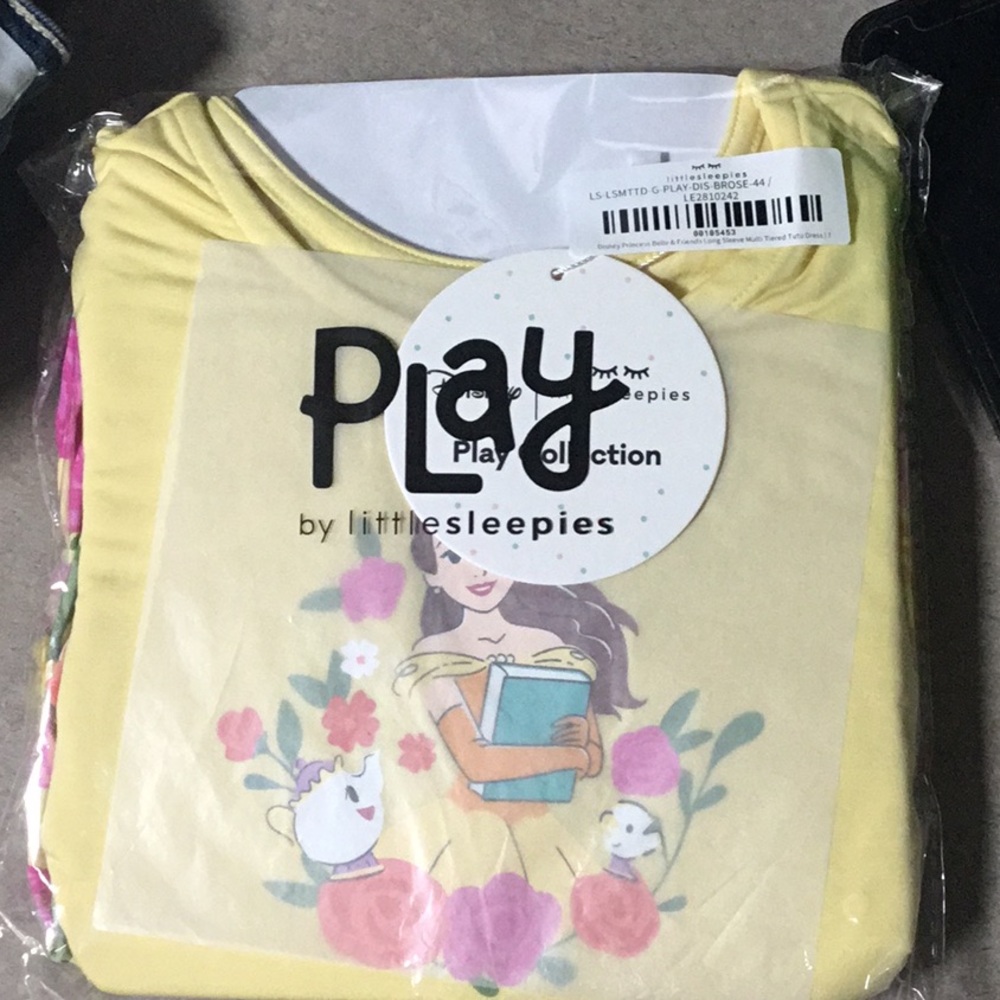 Little Sleepies Yellow Princess Pajama Set